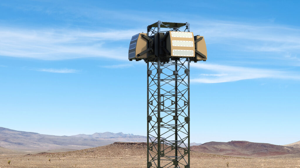 blighter-a800-3d-drone-detection-radar-on-tower-in-desert-zoomed-in