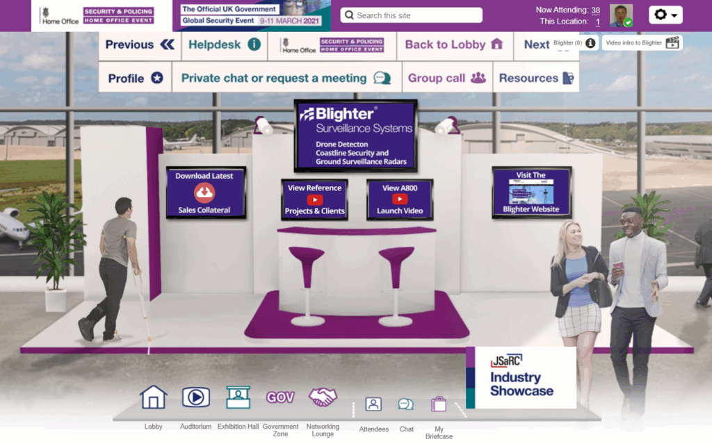 security-and-policing-2021-blighter-exhibition-booth