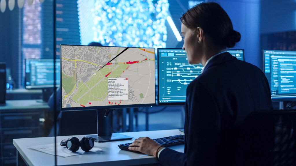 The BlighterNexus Track application module in use by security officials