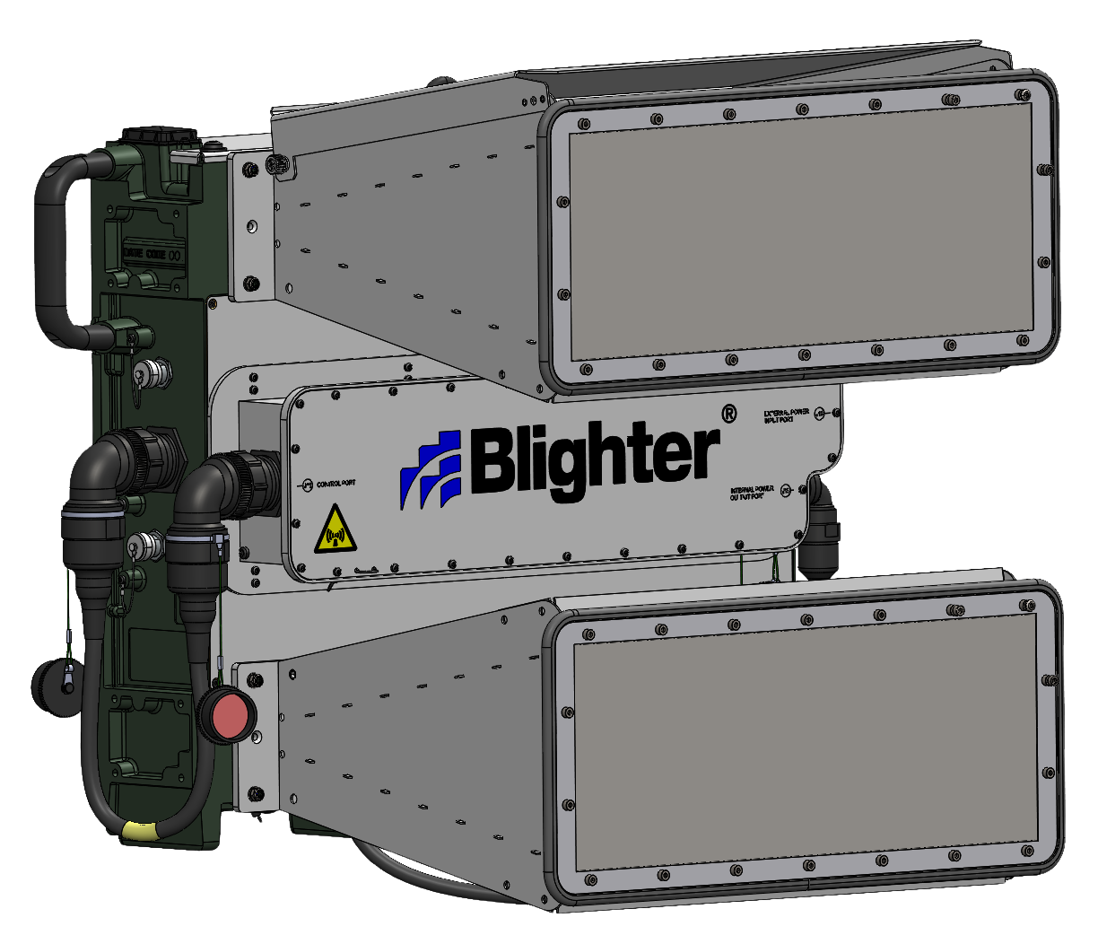 A drawing of the Blighter C402 Coastal Surveillance Radar at the University of Plymouth